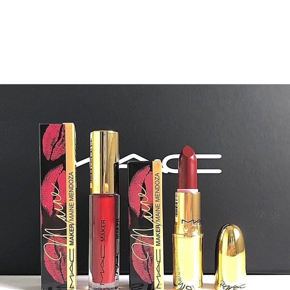 Mac Maker Maine DCM lipstick & lipgloss Set NIB​